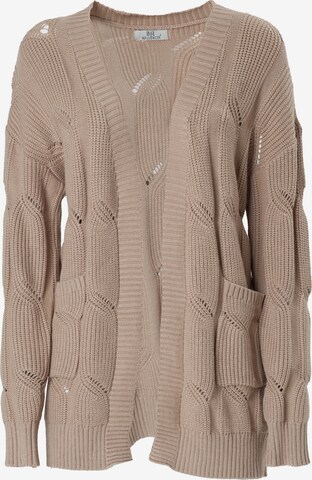 Influencer Knit Cardigan in Beige: front