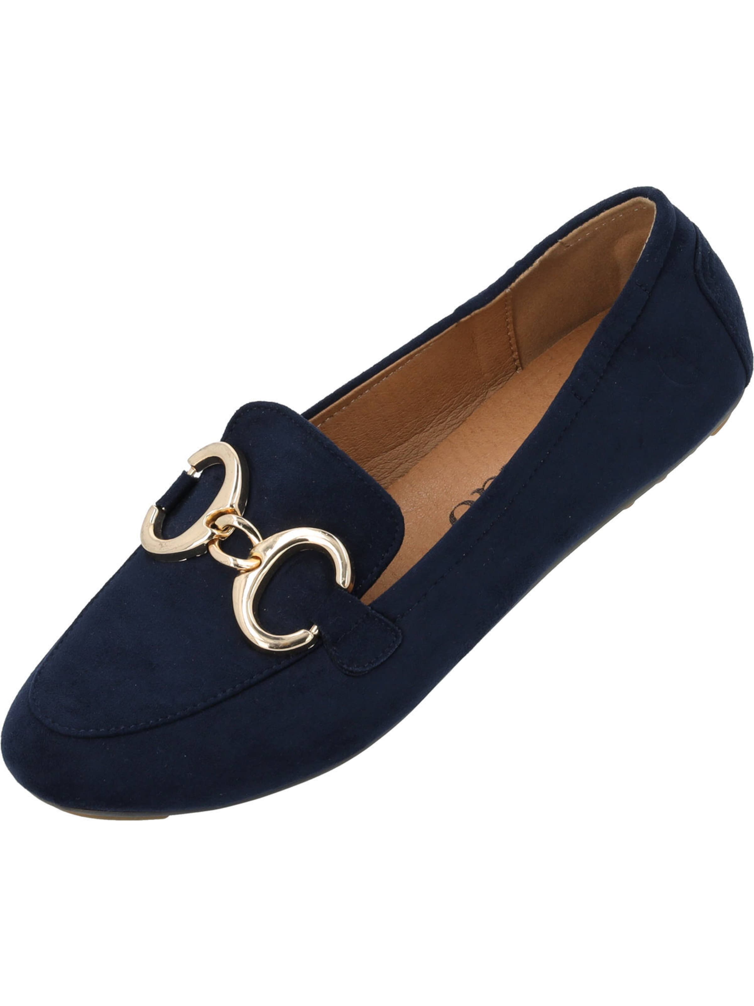 Palado Mokassin 'Losmus' in Blau: Vorderseite