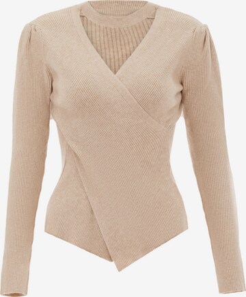 NAEMI Sweater in Beige: front