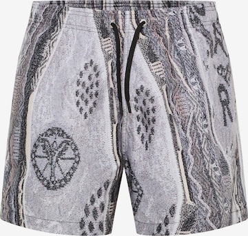 Carlo Colucci Board Shorts ' DeLuca ' in Grey: front