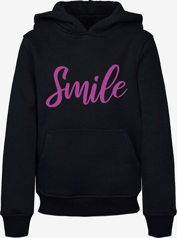 F4NT4STIC Sweatshirt 'Pink Smile' in Black: front