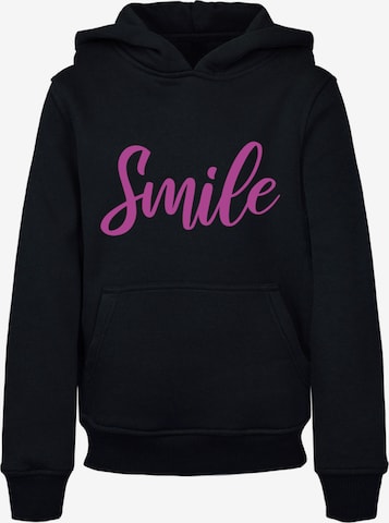 F4NT4STIC Sweatshirt 'Pink Smile' in Schwarz: predná strana