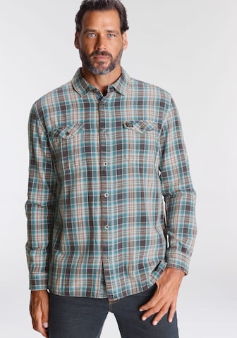 ARIZONA Slim fit Button Up Shirt in Green: front