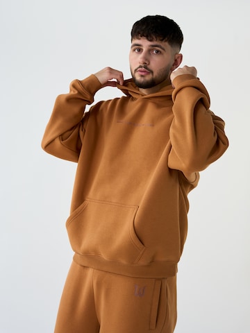 ABOUT YOU x Dardan Hoodie 'Benny' in Braun: predná strana