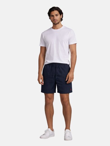 U.S. POLO ASSN. Regular Badeshorts in Blau