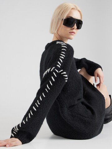 VILA Knit dress 'Choca New' in Black