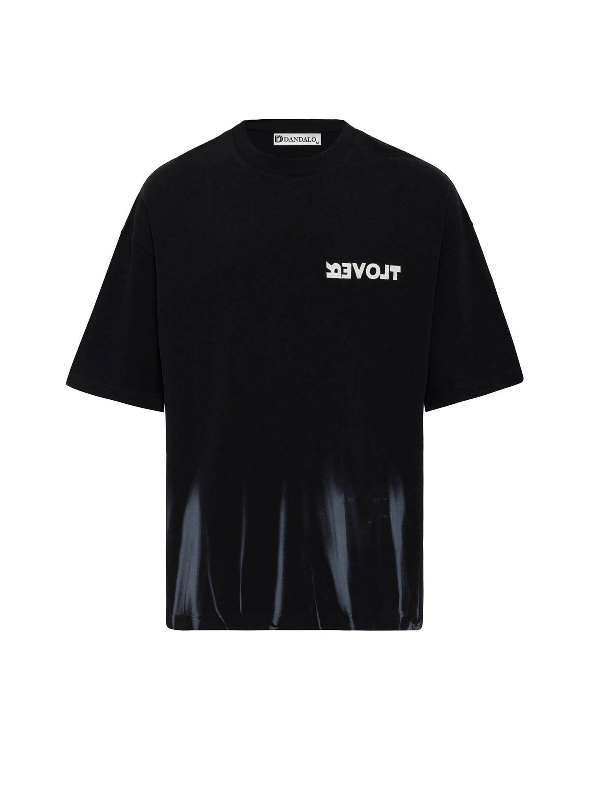 T-Shirt Dandalo en noir : devant