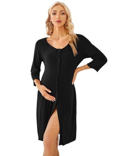 Yesfashion Dressing Gown in S in Black, Item view