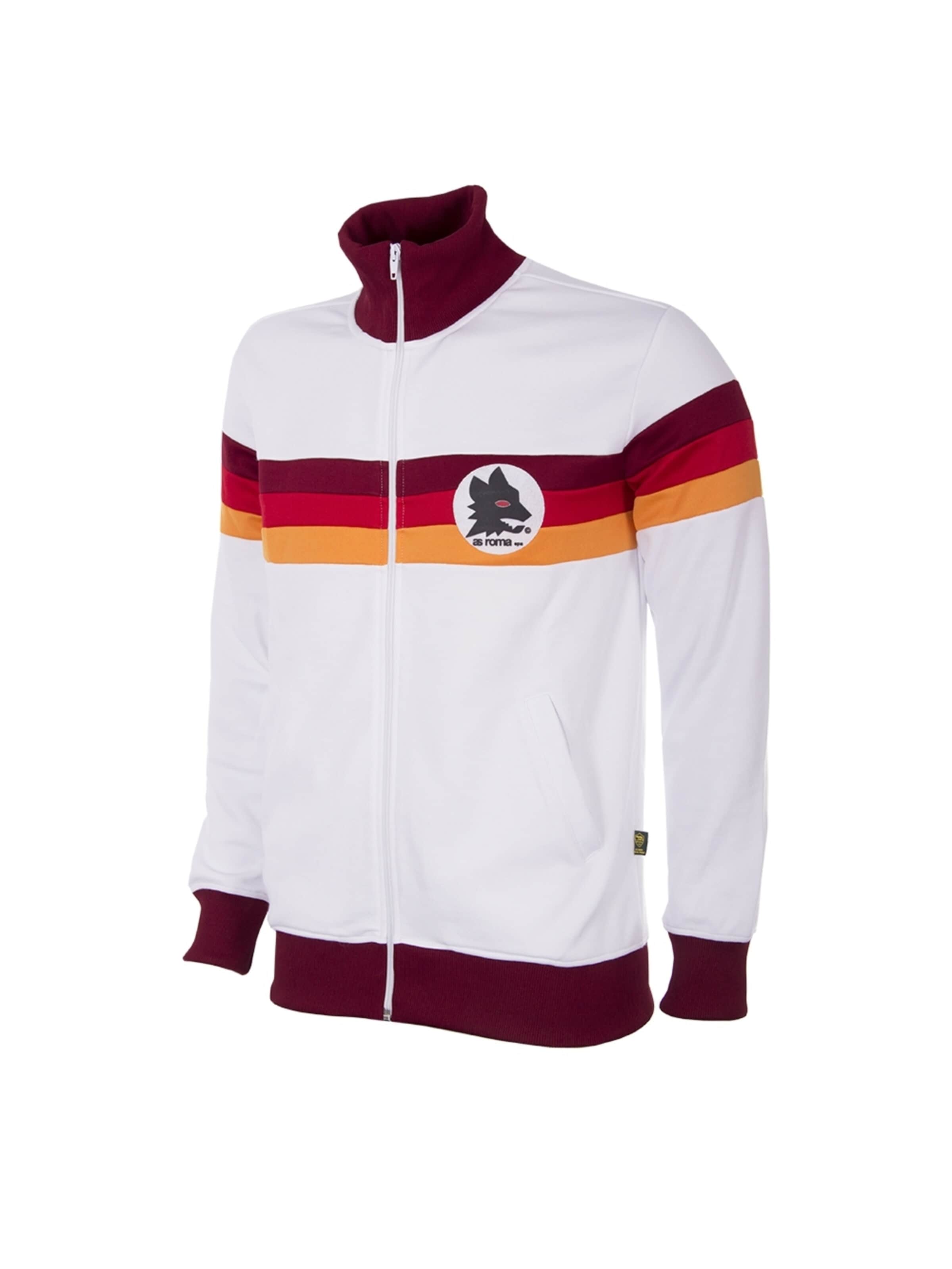 COPA FOOTBALL Sports jacket 'AS Roma 1981 - 82 Retro Voetbaljack' in White: front