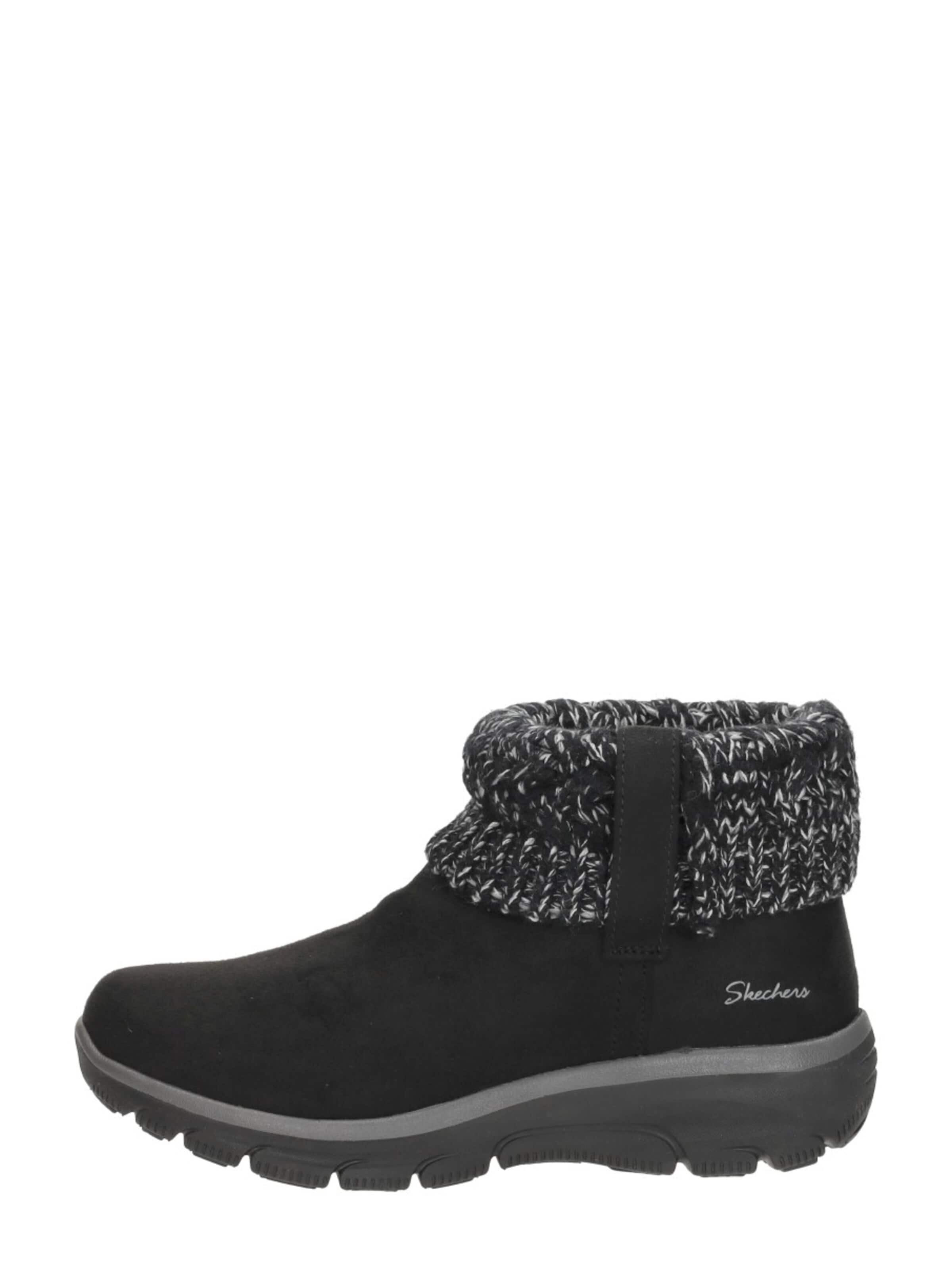 Boots 'Enkellaarsjes Plat' SKECHERS en noir : devant