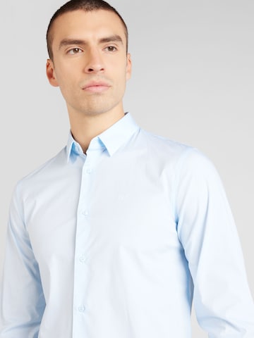 Calvin Klein Slim fit Overhemd in Blauw