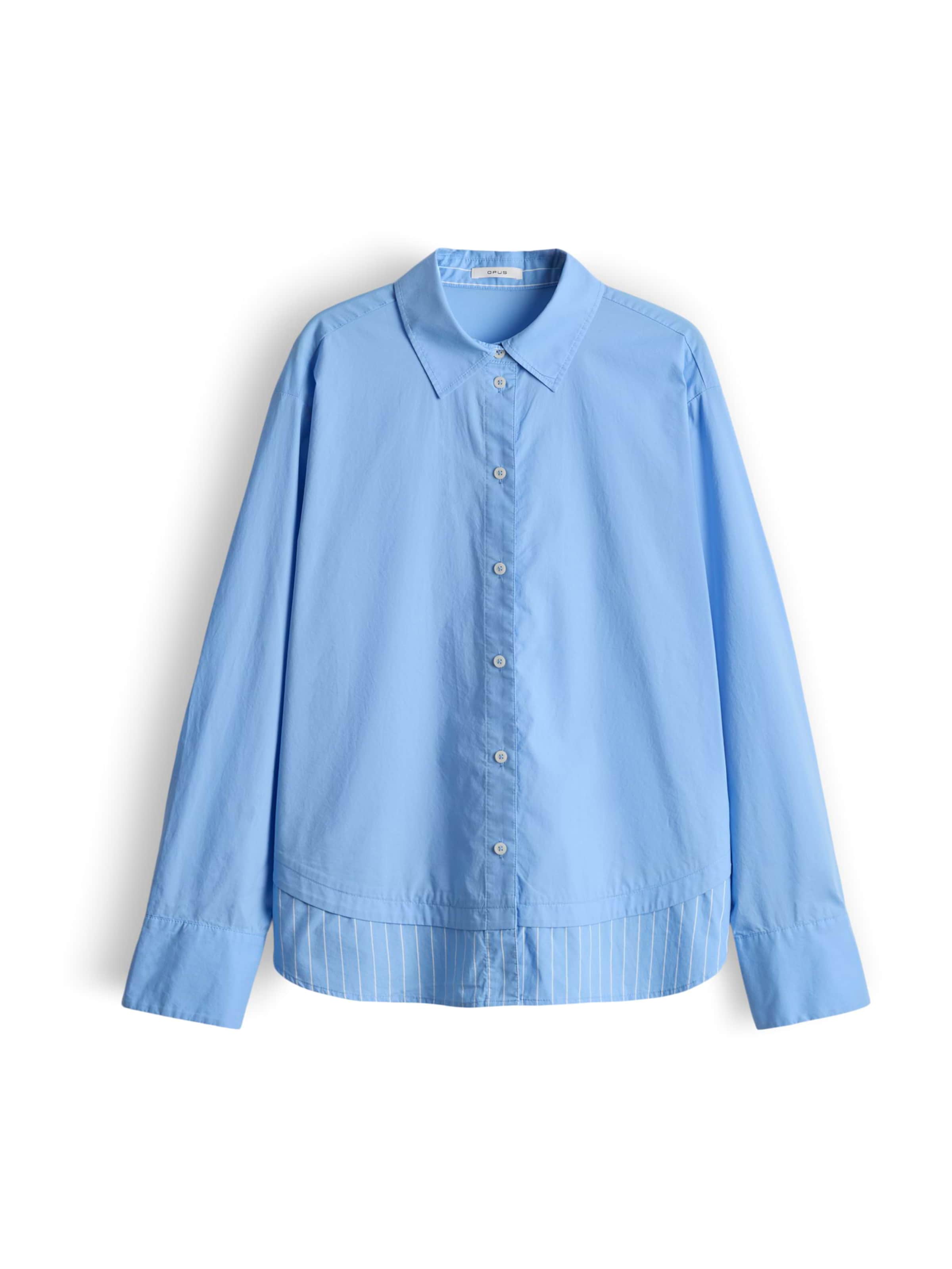 OPUS Bluse 'Favia' in hellblau / weiß, Produktansicht