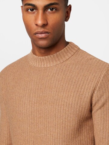 TOM TAILOR Sweater in Brown