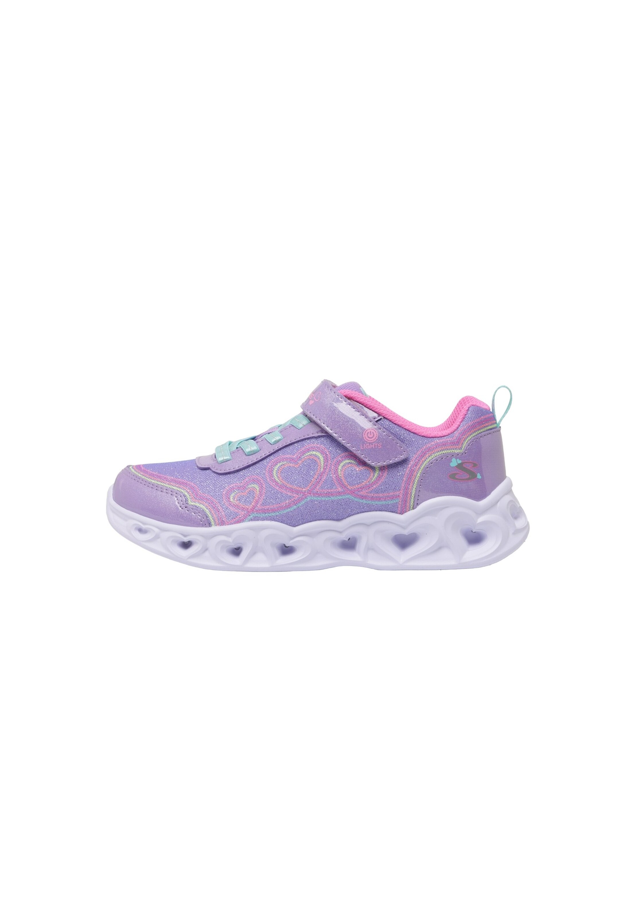 SKECHERS Superge 'HEART LIGHTS' | vijolična barva: sprednja stran