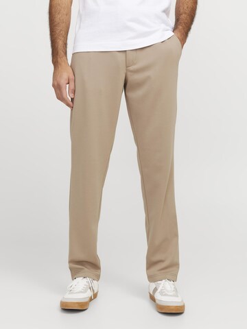 JACK & JONES Regular Chino trousers in Beige: front