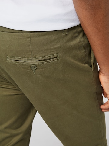 Only & Sons - Slimfit Calças com pregas 'Cam' em verde