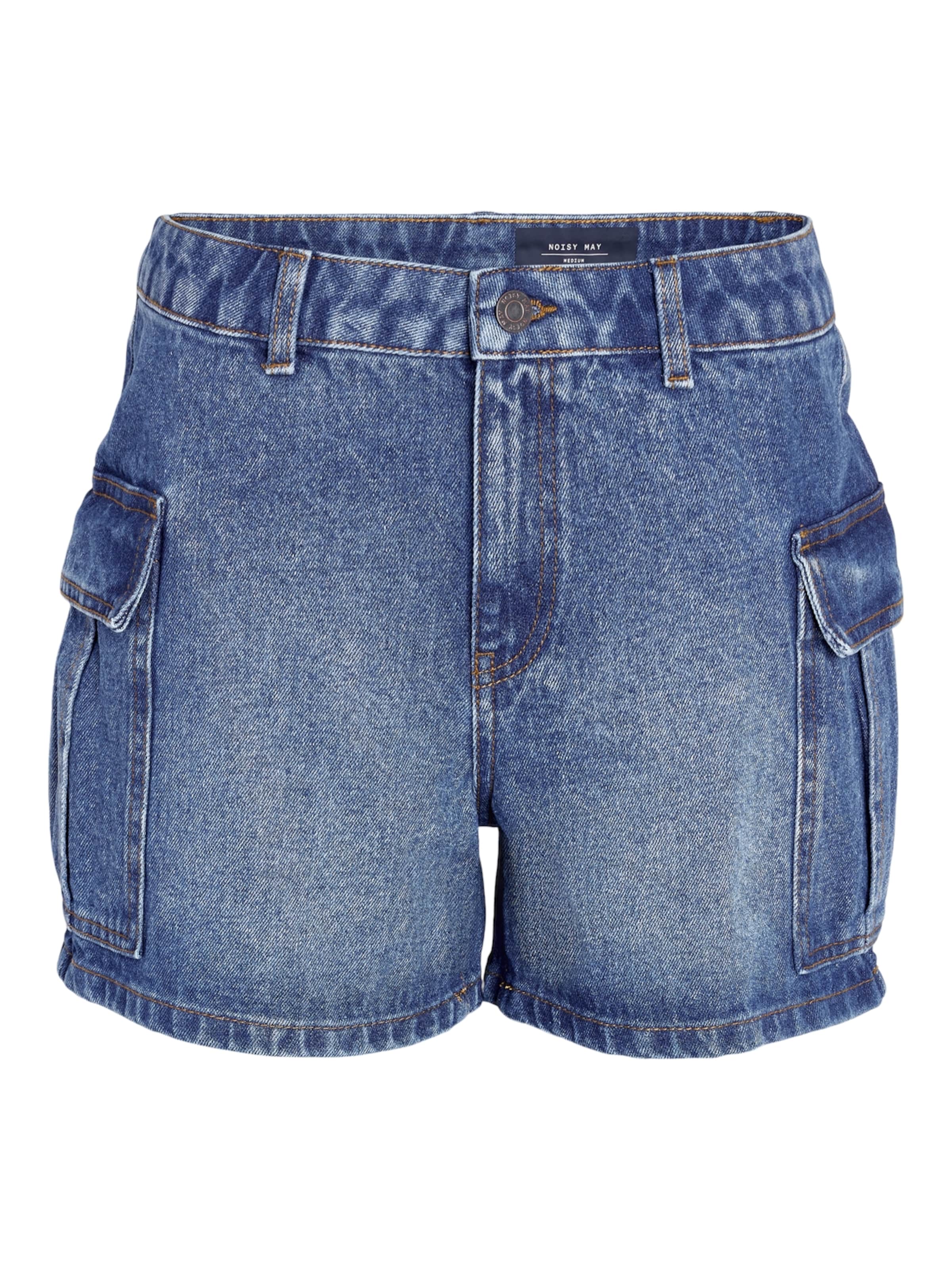 Noisy may Свободный крой Джинсы-карго 'SMILEY' в Синий: спереди