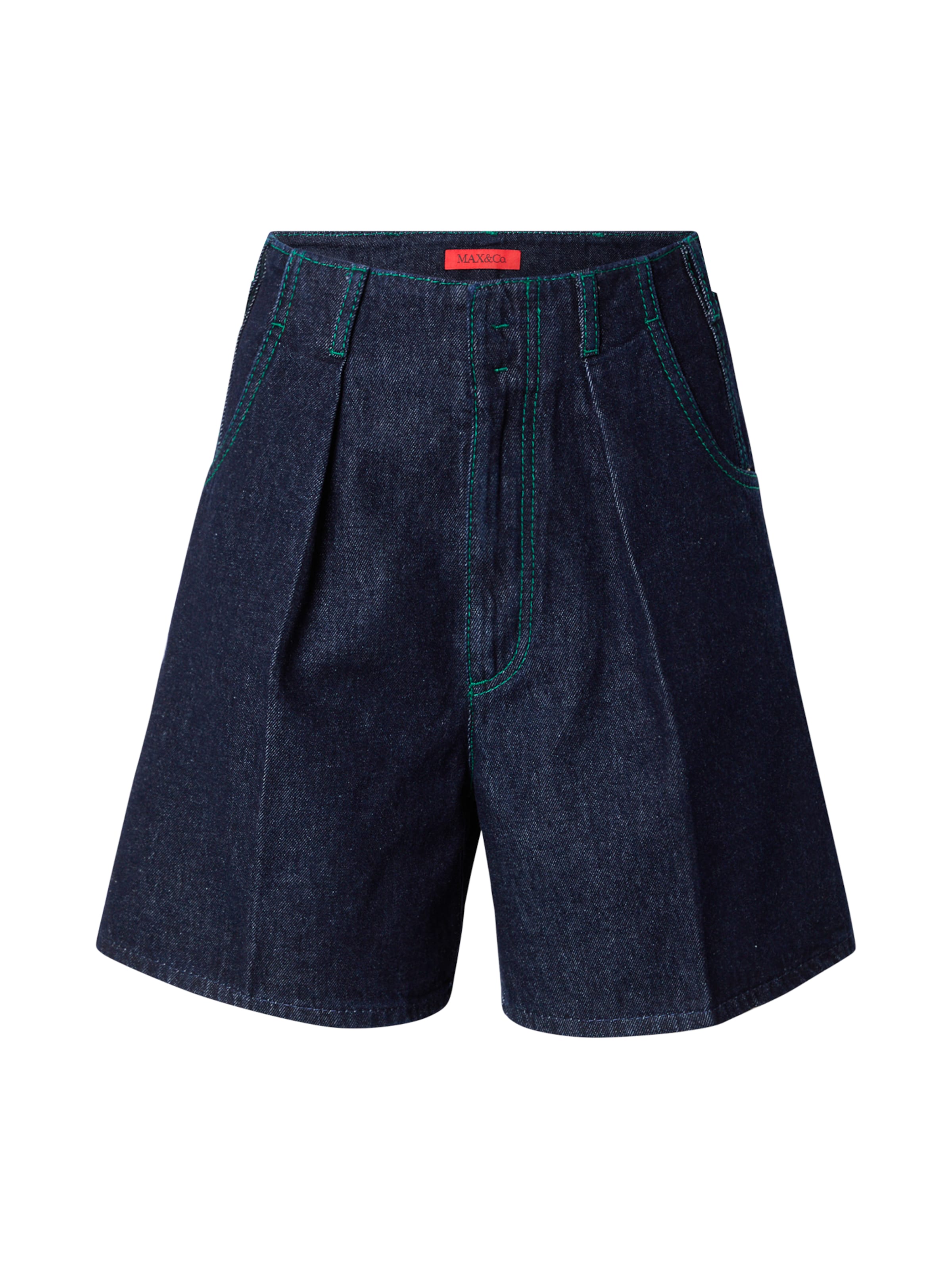 MAX&Co. Wide leg Pleat-front jeans 'GOLETTA' in Blue: front