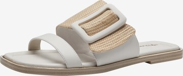 TAMARIS Mules in White: front