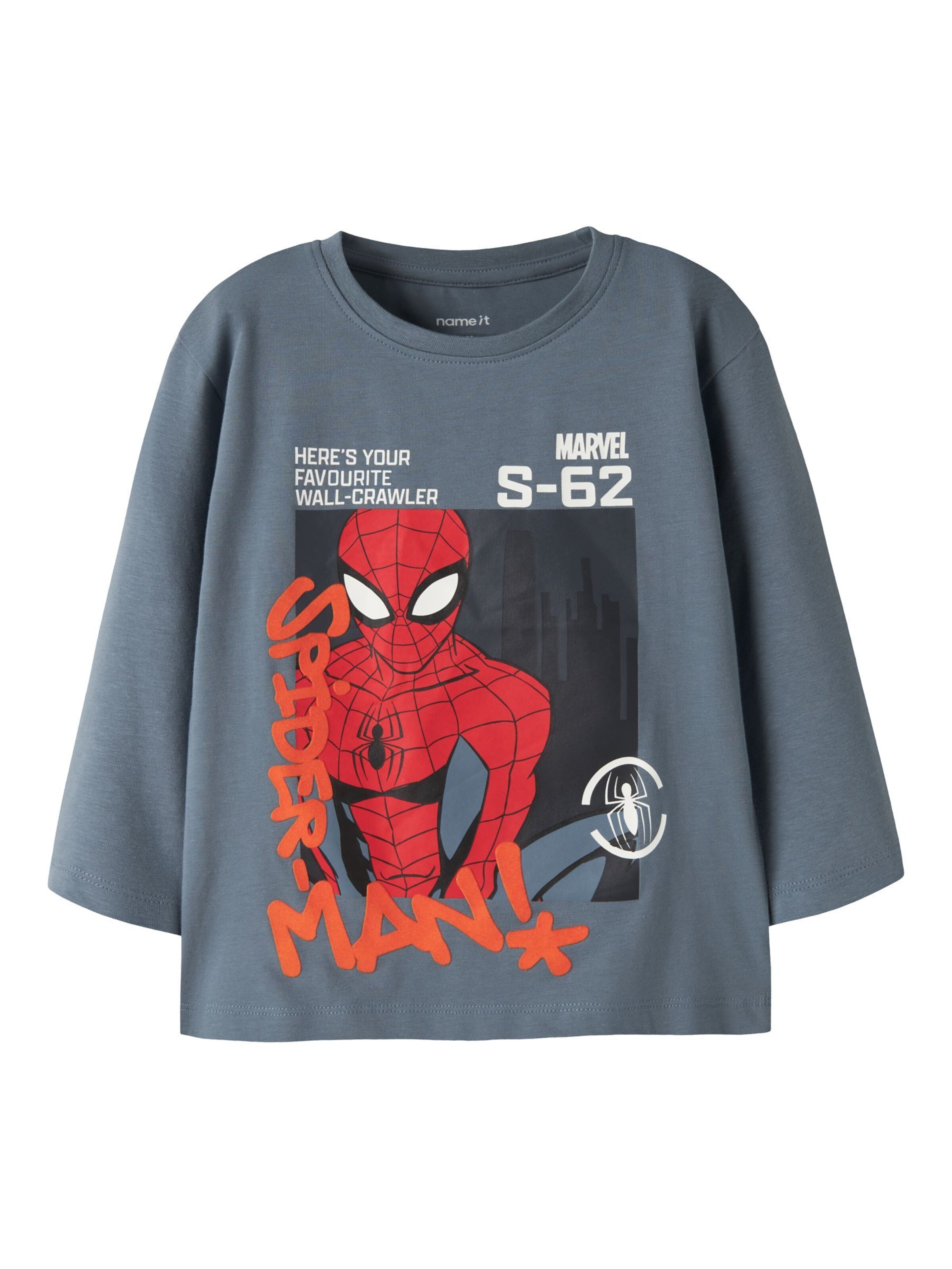 Maglietta 'NMMALDER SPIDER' di NAME IT in grigio: frontale