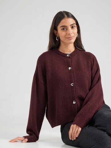 Geacă tricotată 'VISIGGA' de la VILA pe mov: față