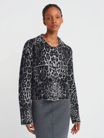 Cardigan 'Strickjacken' Dilvin en gris : devant