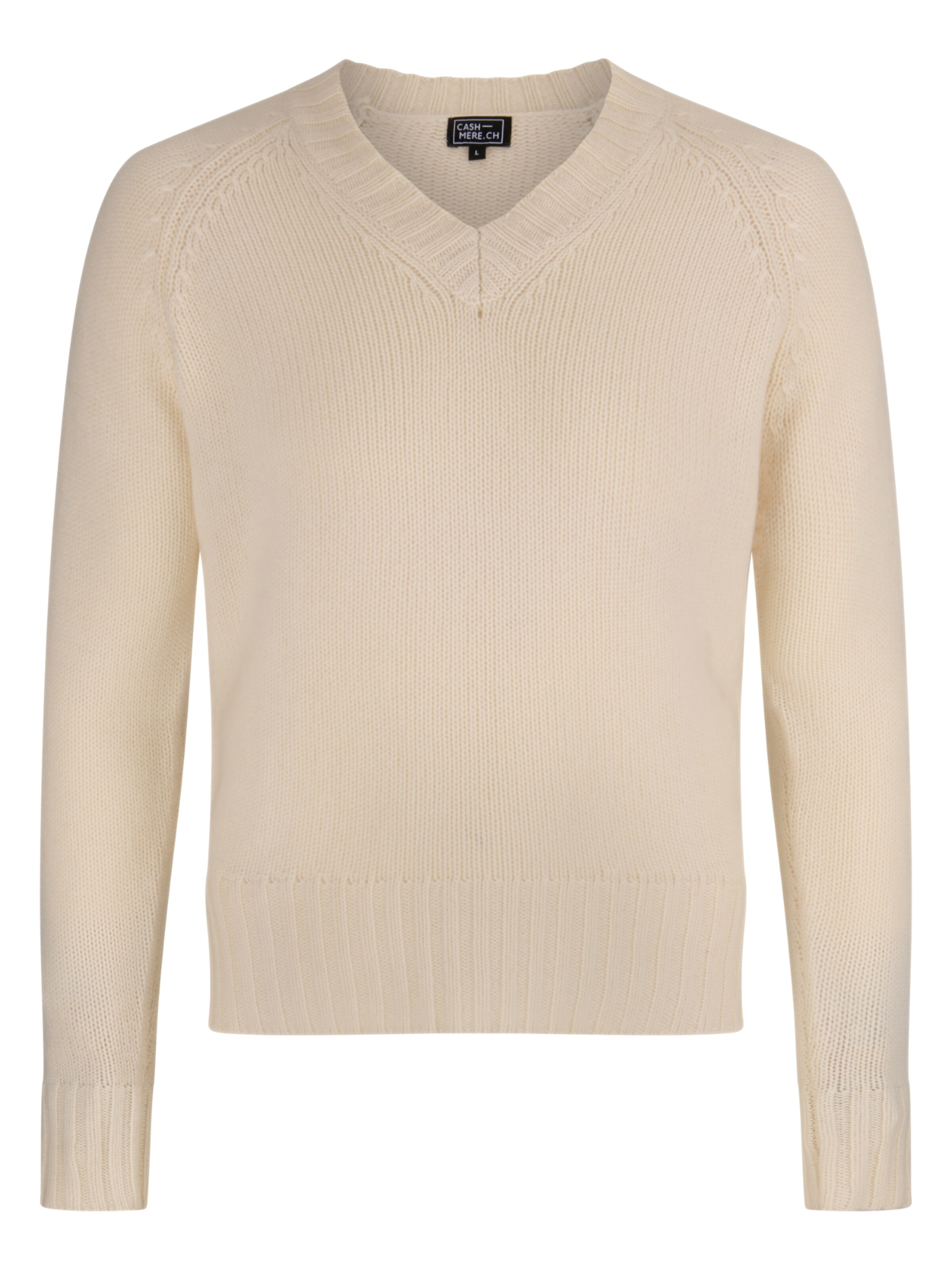 Pull-over CASH-MERE.CH en beige : devant