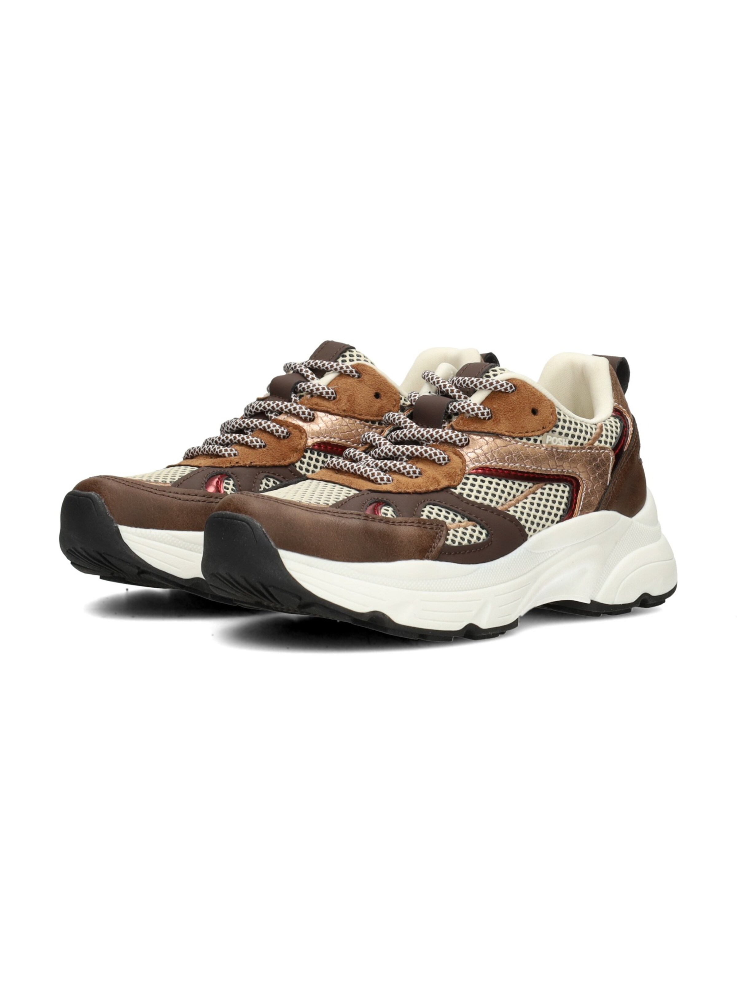 POSH by Poelman Sneakers 'AYOKI' in Bruin