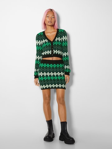 Cardigan Bershka en vert