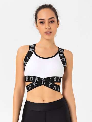 Bustier Soutien-gorge de sport MOROTAI en blanc