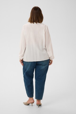 KAFFE CURVE Blouse 'Galine ' in Wit