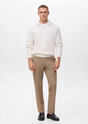 MANGO MAN Slimfit Hose 'Bologna' in Beige