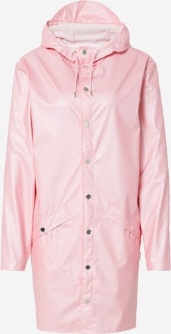 Manteau fonctionnel RAINS en rose : devant