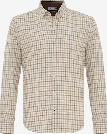 Felix Hardy Button Up Shirt in Beige: front