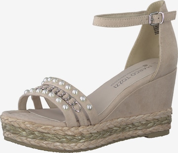 MARCO TOZZI by GUIDO MARIA KRETSCHMER Strap Sandals in Grey: front