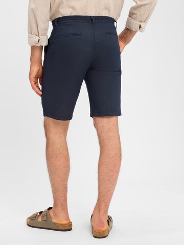 Nils Sundström Regular Pants 'Matt' in Blue