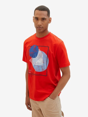 TOM TAILOR T-Shirt in Rot