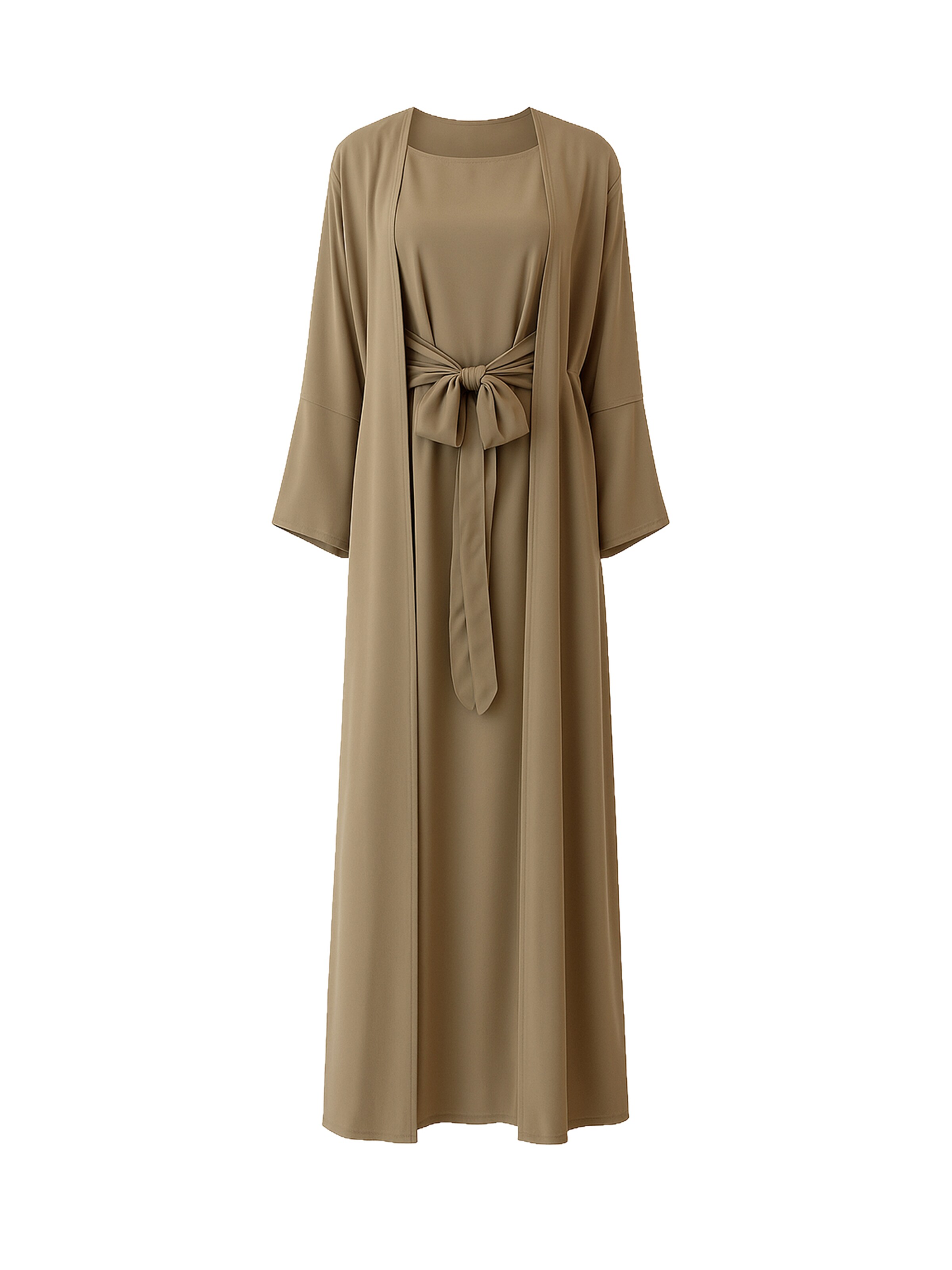 Robe Elara en marron : devant