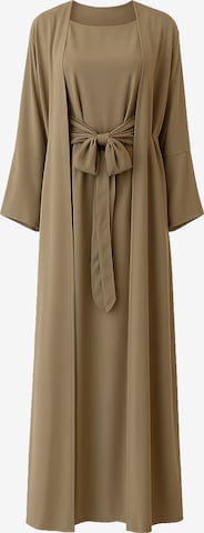Robe Elara en marron : devant