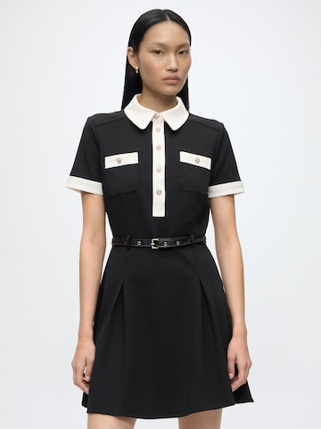 GUESS - Vestido camisero 'CLAUDIE' en negro: frente