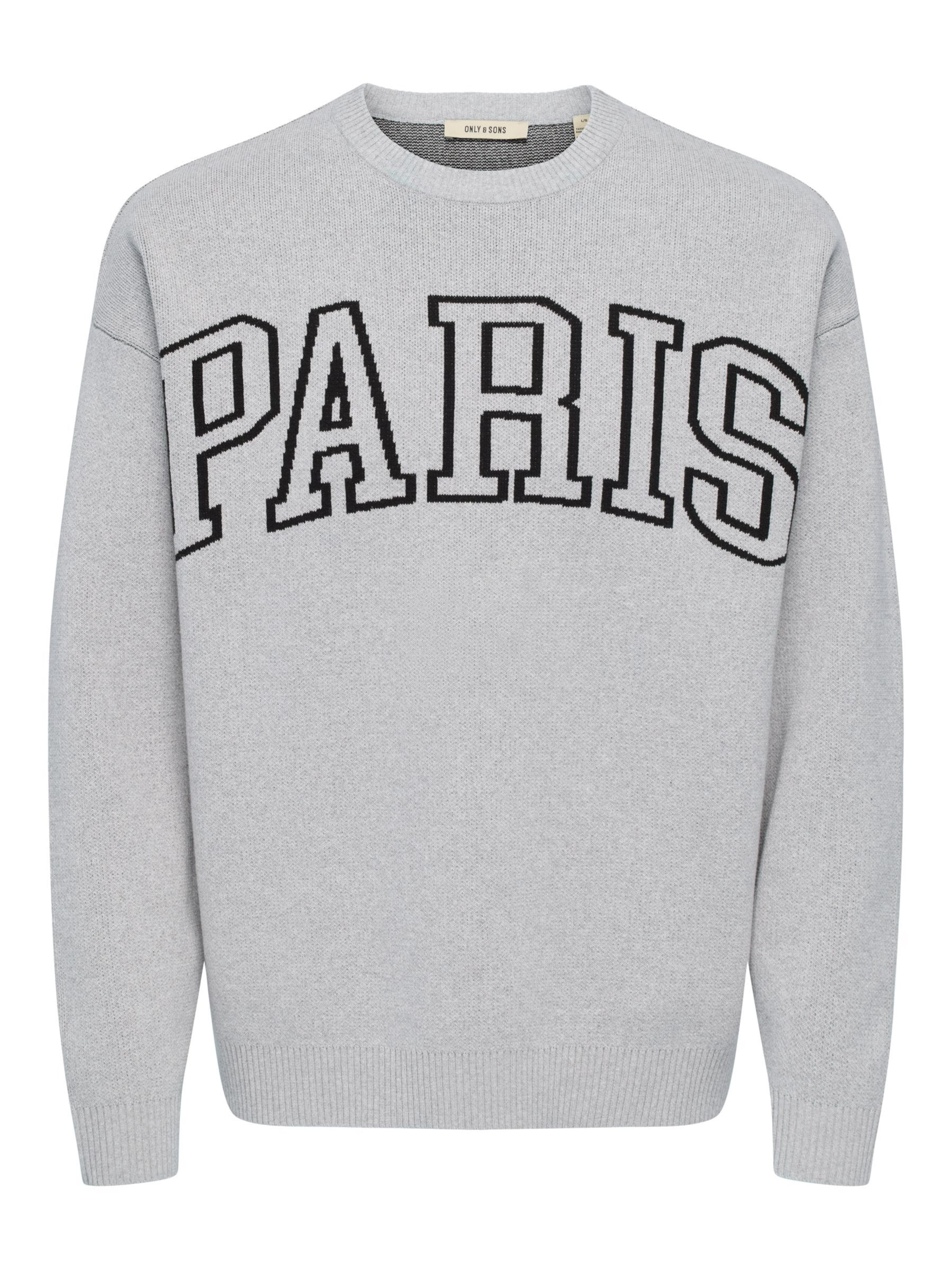 Pullover 'ONSRunynew' di Only & Sons in grigio: frontale