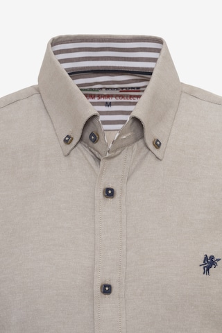 Coupe regular Chemise 'Tywin' DENIM CULTURE en beige