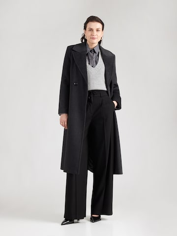 COMMA Wide leg Bandplooibroek in Zwart