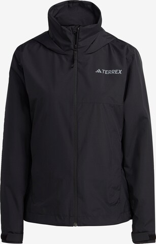 ADIDAS TERREX Outdoor Jacket in Black: front