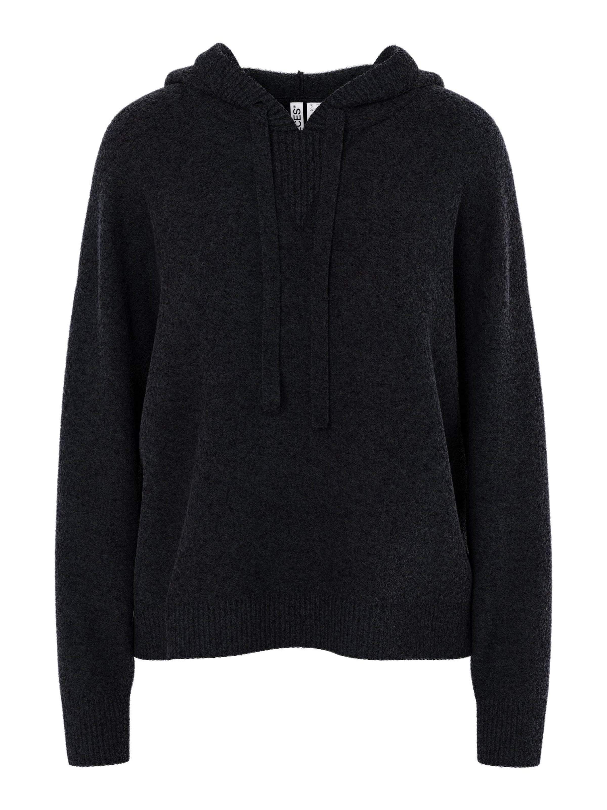 Pullover 'PCMALOU' di PIECES in nero: frontale