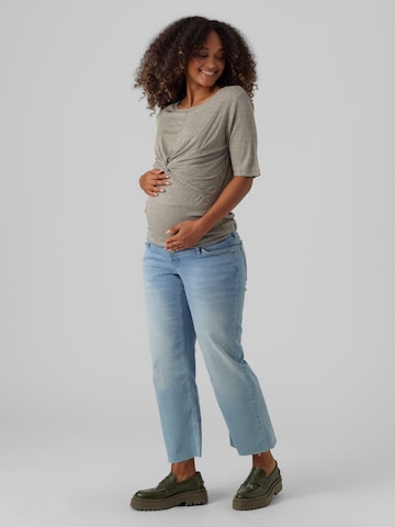 MAMALICIOUS Wide Leg Jeans 'Troya' i blå