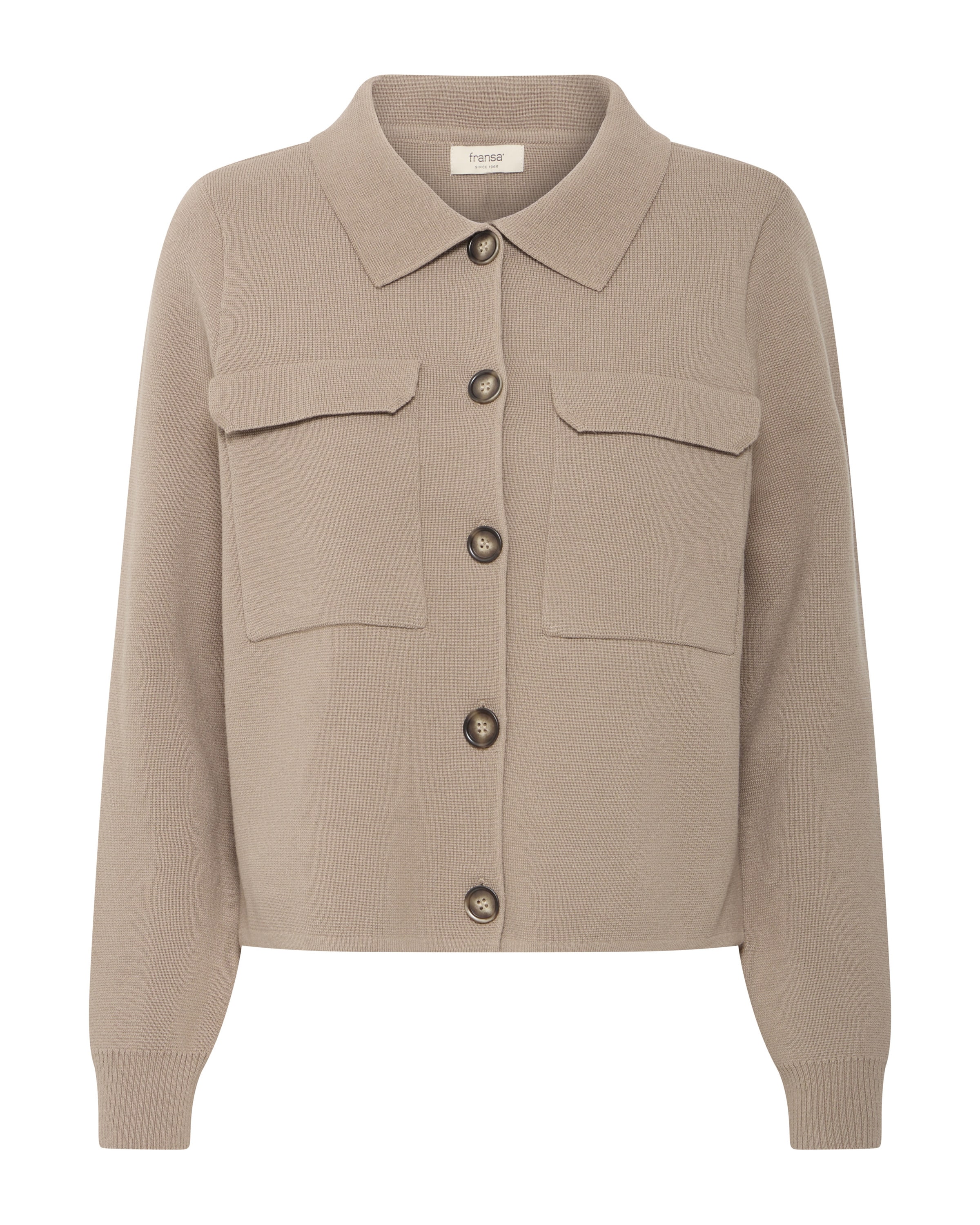 Cardigan Fransa en beige : devant