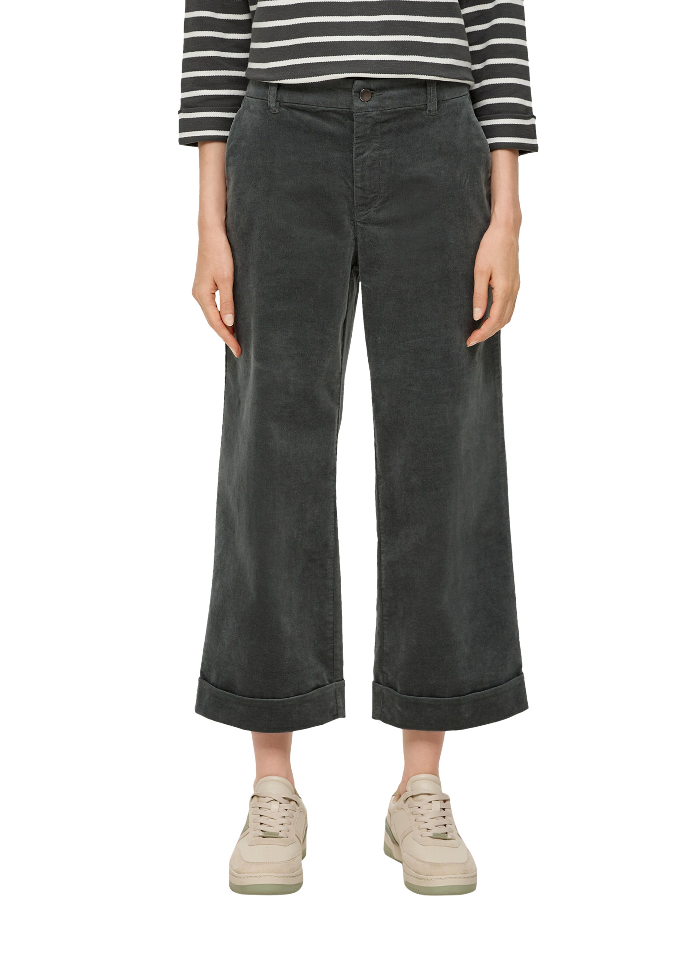 Loosefit Pantalon s.Oliver en vert : devant