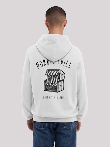 Sweat-shirt 'Knut und Jan Scribble' F4NT4STIC en blanc