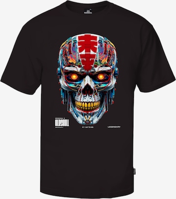 Oldskull Shirt 'Xtreme Vivid Skull' in Black: front